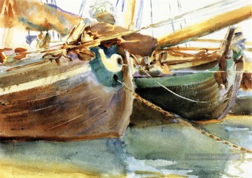 Bateaux Venise John Singer Sargent Peinture à l'huile